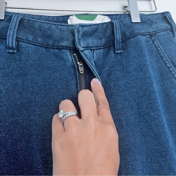 Anthropologie Wide Leg Cotton Trouser Jeans Women’s Size 28 - Picture 6 of 9